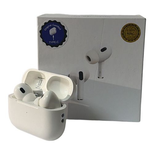 DLS ANC PRO2 Wireless Bluetooth airpods with ENC Noise Cancellation, HD Sound, Fast Charging, Lightweight Design for Calling & Music (White)