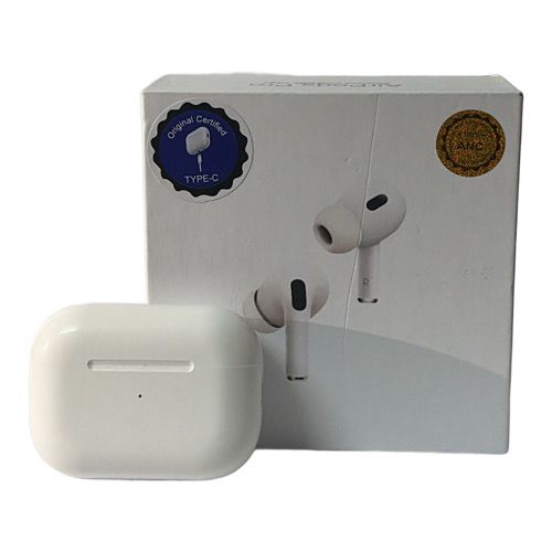 DLS ANC PRO2 Wireless Bluetooth airpods with ENC Noise Cancellation, HD Sound, Fast Charging, Lightweight Design for Calling & Music (White)