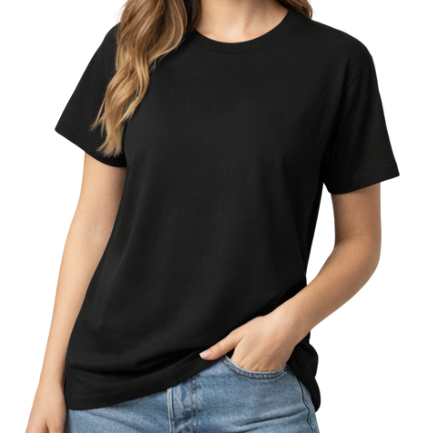 DLS Men’s Plain Cotton T-Shirt, Breathable Fabric, Regular Fit Casual Wear for Daily Use-Black/White( Multiple colors option available)