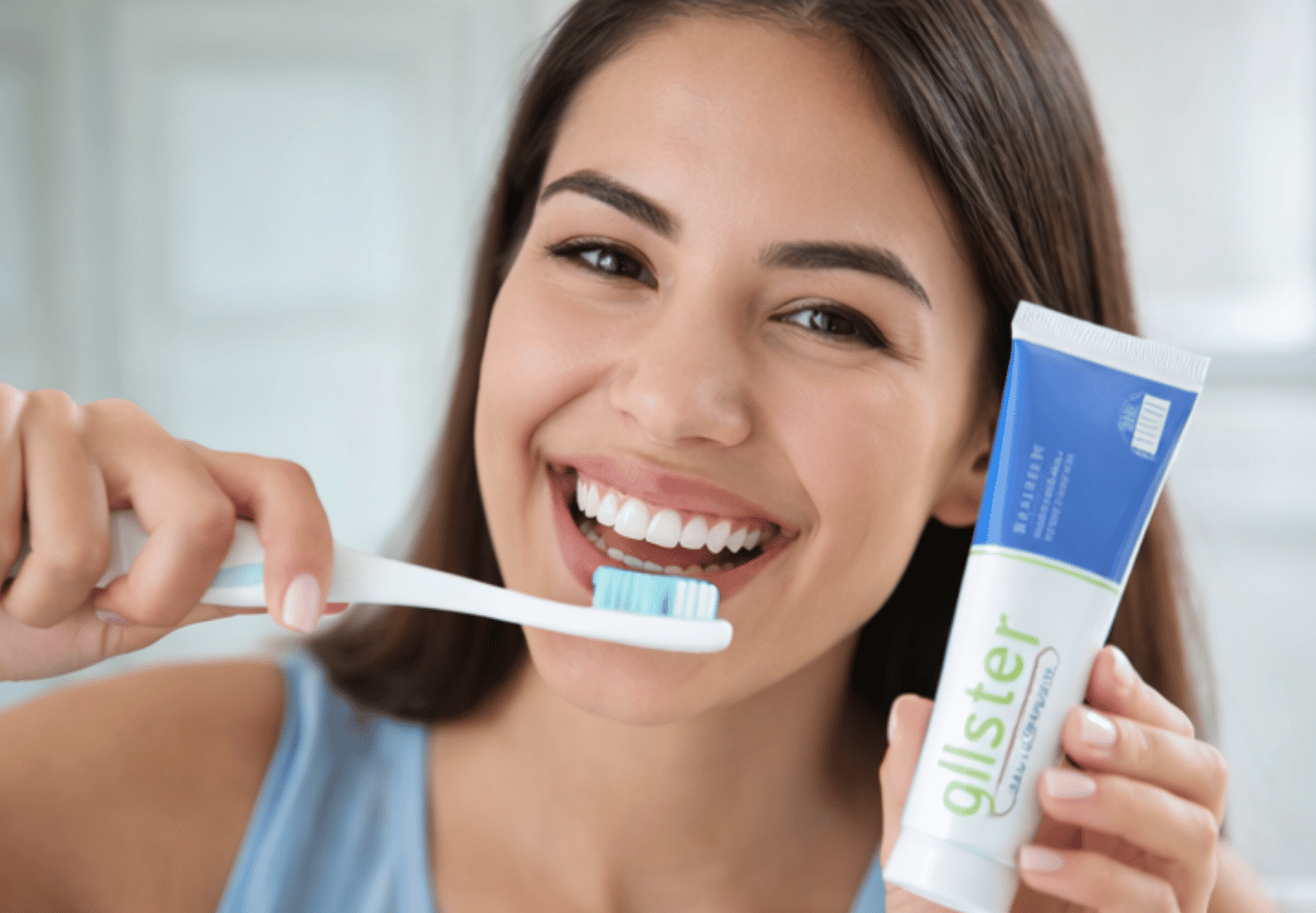 Amway Glister Multi-Action Toothpaste | Fluoride Toothpaste | Cavity Protection, Plaque Reduction & Teeth Whitening | Peppermint Fresh Breath | 200g