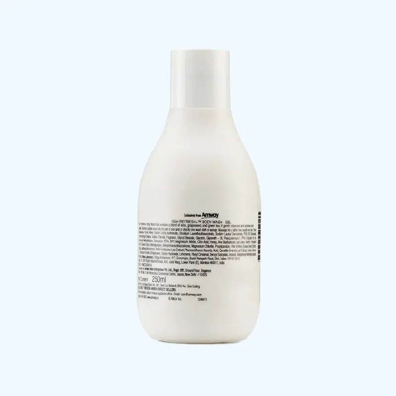 Amway G&H Refresh+ Body Wash Gel | Soap-Free Daily Cleansing Formula with Aloe Vera, Grape & Green Tea Extracts | Dermatologist Tested | Family Body Wash