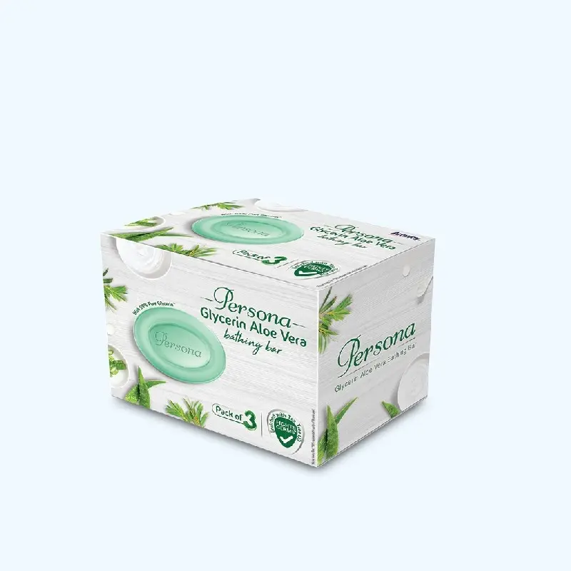 Amway Persona  Aloe Vera Bathing Bar | 99% Pure Glycerin Soap | With Aloe Vera & Tea Tree Oil | Moisturizing& Germ Protection | Dermatologically Tested