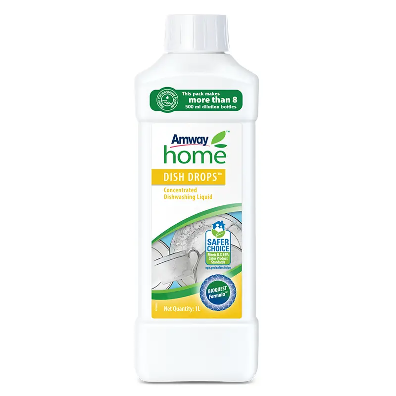 Amway Home Concentrated Dishwashing Liquid | Bioquest Formula™ | Grease-Cutting, Eco-Friendly Dishwash | Safe on Hands | For  All Utensils