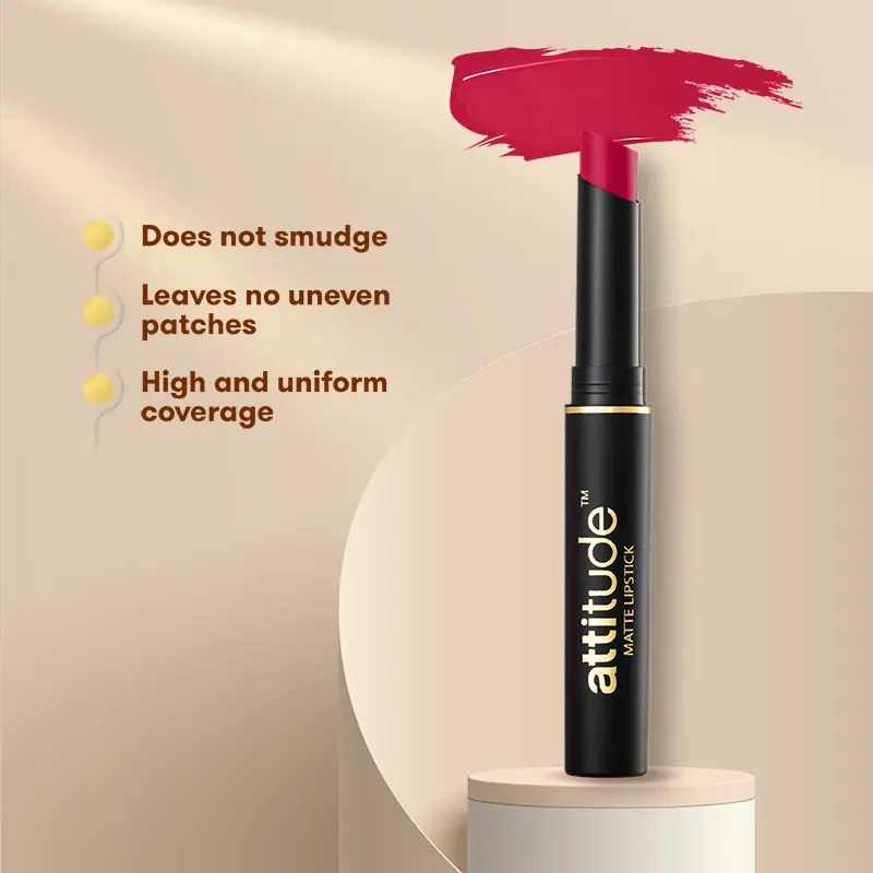 Amway Matte Finish Lipstick | Long-Lasting Smudge-Proof Lip Color | High Pigment, Full Coverage | Smooth Glide, Preservative-Free | Intense Matte Lipstick