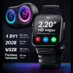 DLS C9 Ultra 3 Smart Watch with 2.20” HD Display, Bluetooth Calling, Fitness Tracker, Heart Rate Monitor, Multi-Sport Modes (Strap:Golden+1)