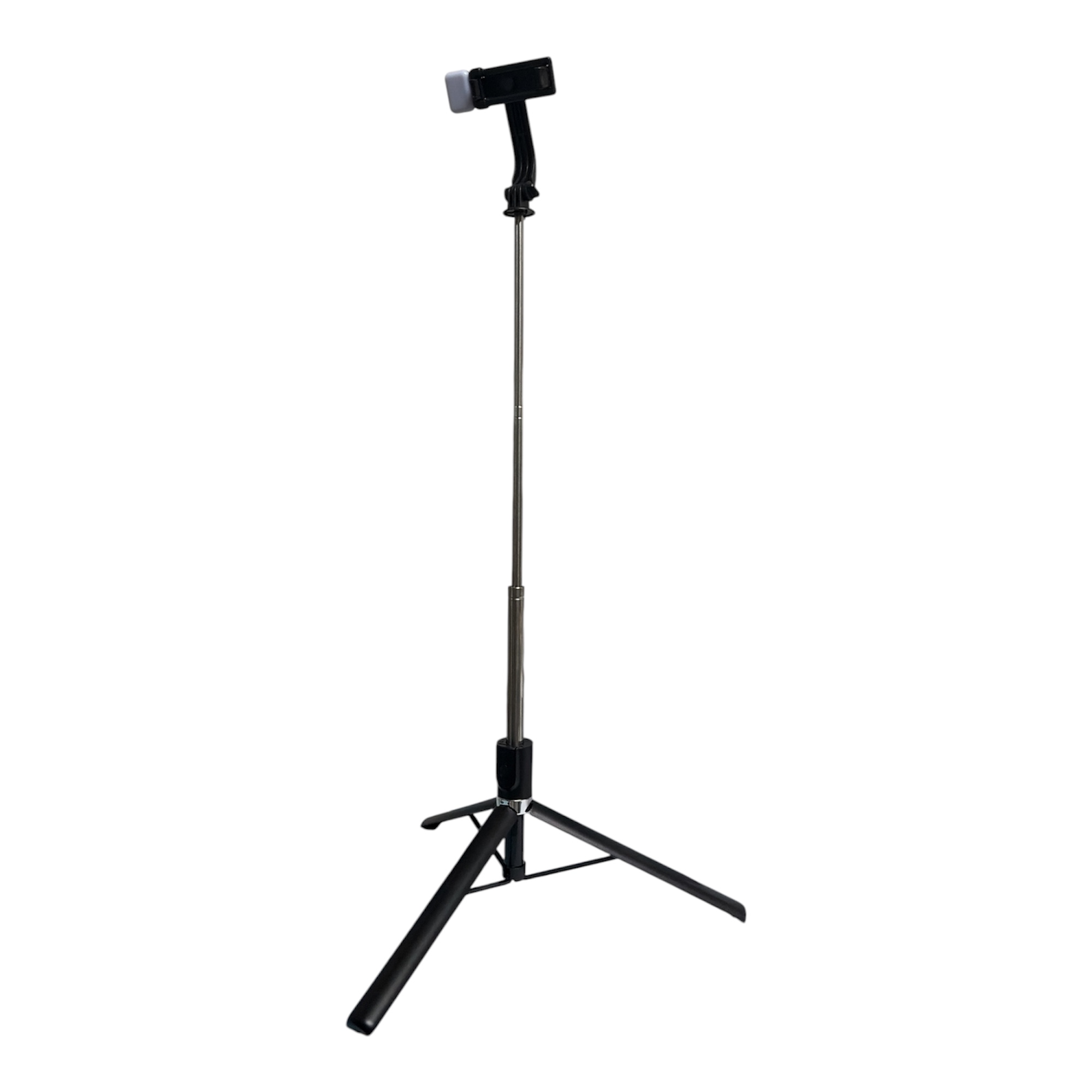 DLS R1-L Selfie Stick Tripod with Bluetooth Remote, 360° Rotation, Extendable, Compatible with Android & iPhone for Selfie, Video & Vlogging – Black