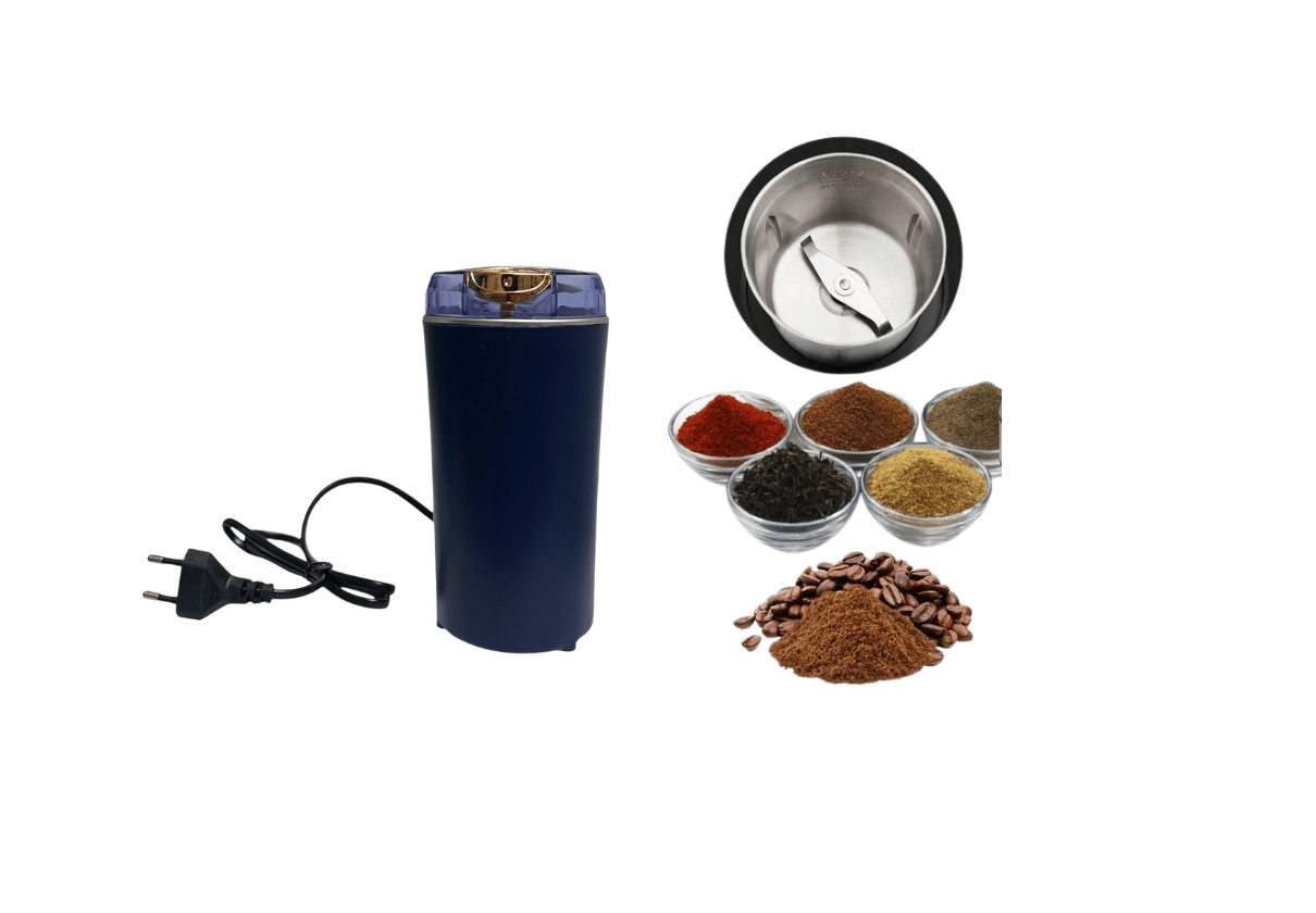 DLS Portable handy Electric Coffee & Spice Grinder Machine 300W | Stainless Steel Blade Dry Grinder for Coffee Beans,Spices | Sturdy Kitchen Grinder