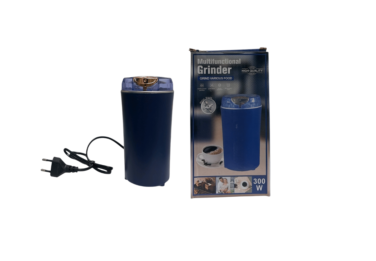 DLS Portable handy Electric Coffee & Spice Grinder Machine 300W | Stainless Steel Blade Dry Grinder for Coffee Beans,Spices | Sturdy Kitchen Grinder