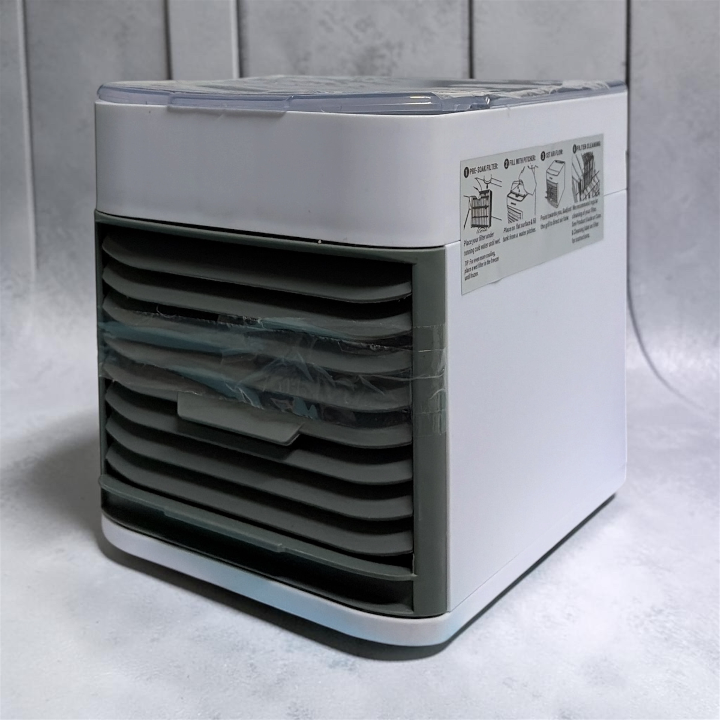 DLS Portable Mini Air Cooler Fan with Water Cooling | Desktop Air Conditioner | Rechargeable Evaporative Air Cooler for Home, Office, Bedroom & Travel